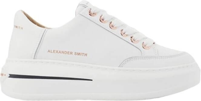 Alexander Smith Stijlvolle Sneakers in Wit White Dames