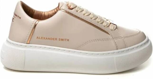 Alexander Smith Stijlvolle Sneakers voor Mannen en Vrouwen Beige Dames