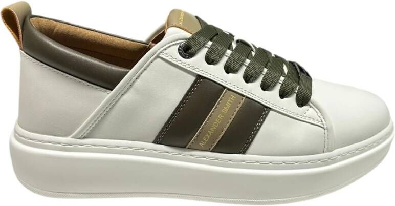 Alexander Smith Synthetische Sneaker White Heren