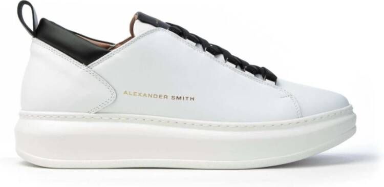 Alexander Smith Wembley Heren Tennisgeïnspireerde Sneakers White Heren