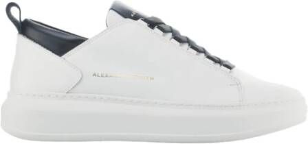 Alexander Smith Wembley Wit Zwart Leren Sneakers White Heren