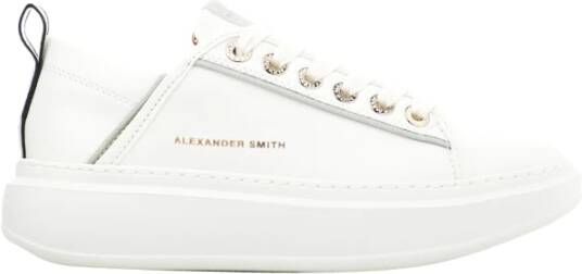 Alexander Smith Wembley White Silver Sneakers White Dames