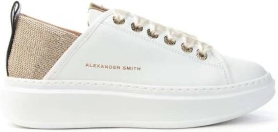 Alexander Smith Wembley Wit Goud Sneakers Vrouwen White Dames