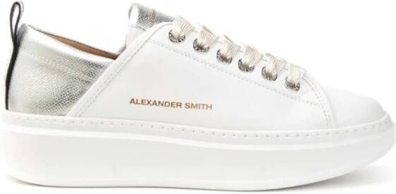 Alexander Smith Sportieve Wit Zilver Sneakers White Dames