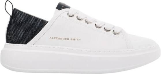 Alexander Smith Wembley Woman White Black Sneakers White Dames