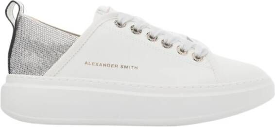 Alexander Smith Wembley Woman White Silver Sneakers White Dames