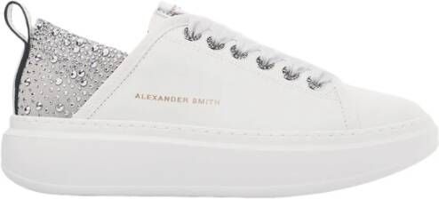 Alexander Smith Wembley Woman White Silver Sneakers White Dames