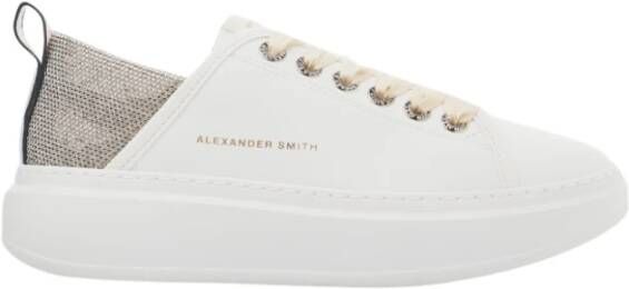 Alexander Smith Wit Beige Wembley Vrouw Sneakers White Dames