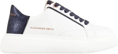 Alexander Smith Wit Blauwe Sneakers Multicolor Dames