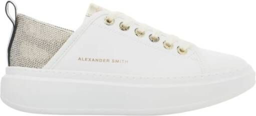 Alexander Smith Wit Goud Wembley Vrouw Sneakers Multicolor Dames