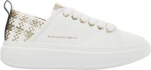 Alexander Smith Wit Goud Wembley Vrouw Sneakers White Dames