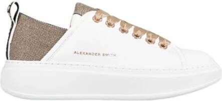 Alexander Smith Wit Goud Wembley Vrouw Sneakers White Dames