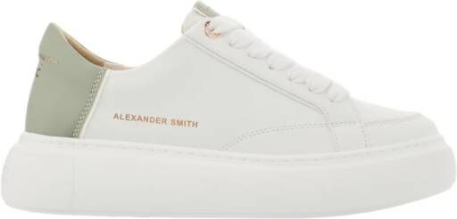 Alexander Smith Wit Groene Sneakers Multicolor Dames