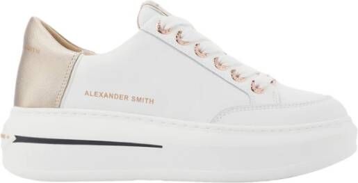 Alexander Smith Wit Koper Lancaster Gate Sneakers White Dames