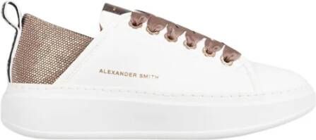 Alexander Smith Wit Licht Brons Sportieve Sneakers White Dames