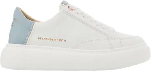 Alexander Smith witte azuurblauwe sneakers Multicolor Dames