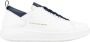 Alexander Smith Witte-blauwe leren sneakers Wembley stijl White Heren - Thumbnail 1