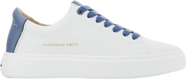 Alexander Smith Blauwe Katoenen Sneakers Alazldm 9010.Wdf White Heren