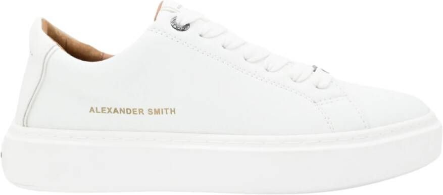 Alexander Smith Witte Londen Sneakers White Heren