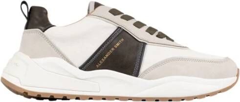 Alexander Smith Witte Militaire Eco-Dover Sneakers White Heren