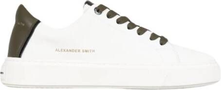 Alexander Smith Witte Militaire Stijl Sneakers White Heren