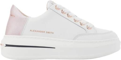 Alexander Smith Witte Roos Lancaster Gate Sneakers White Dames