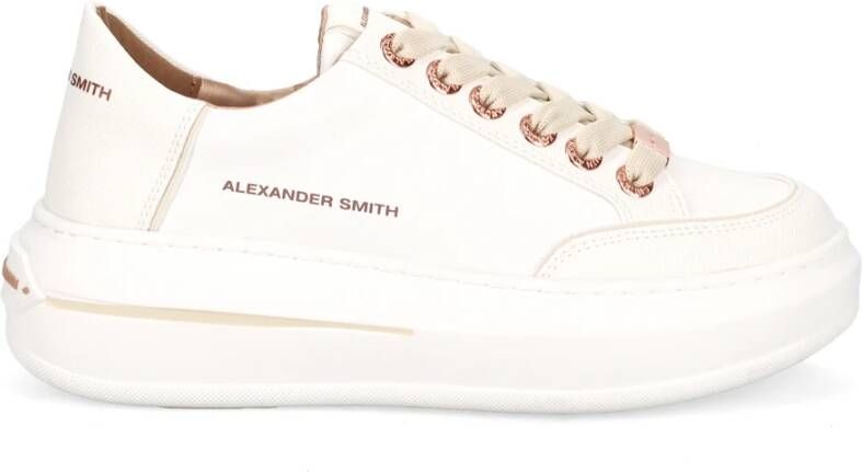 Alexander Smith Witte Sneakers Lancaster Stijl White Dames