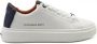 Alexander Smith Witte Sneakers met Blauwe Leren Accenten White Heren - Thumbnail 1