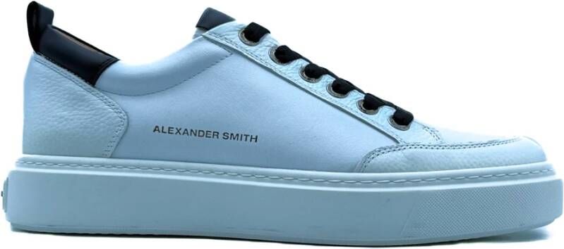 Alexander Smith Witte Sneakers Model 3301 White Heren