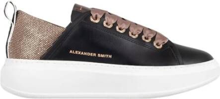 Alexander Smith Zwart Brons Sportieve Elegantie Sneakers Black Dames