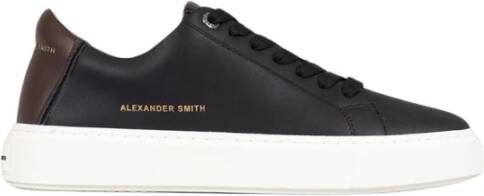 Alexander Smith Zwart Donkerbruin Stadsstijl Sneakers Multicolor Heren