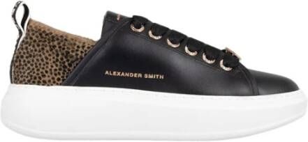 Alexander Smith Zwart Zand Sportieve Elegantie Sneakers Black Dames