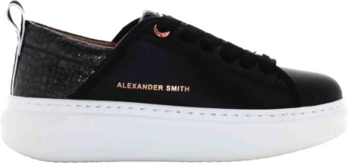 Alexander Smith Zwarte Eco Wembley Sneakers voor Vrouwen Black Dames