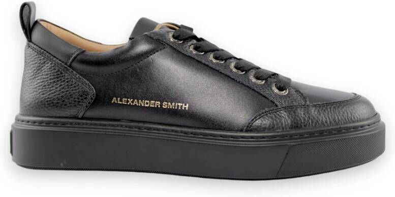 Alexander Smith Zwarte Klassieke Sneakers Black Heren