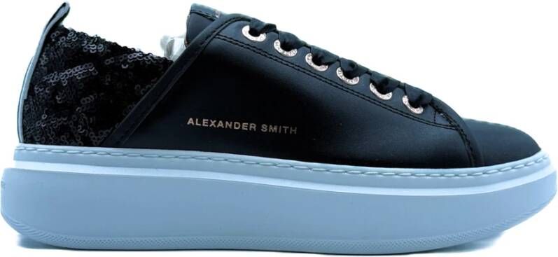 Alexander Smith Zwarte Sneakers Model 0341 Black Dames