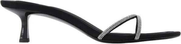 alexander wang Dahlia 50 sandalen in kristal zwart leer Zwart Dames
