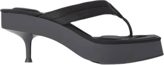 Alexander wang Jessy Kitten Heel Flip Flops Black Dames