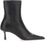 Alexander wang Logo Leren Laars Made in Italy Black Dames - Thumbnail 1