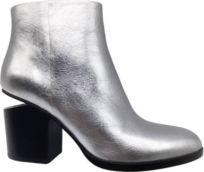 Alexander Wang Pre-owned Leather boots Gray Dames