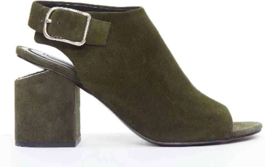 Alexander Wang Pre-owned Suede heels Green Dames