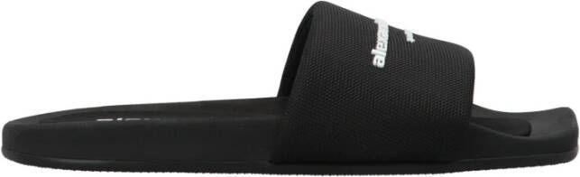 Alexander wang Slippers met logo Black Dames