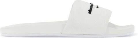 alexander wang Slippers met merkband White Dames