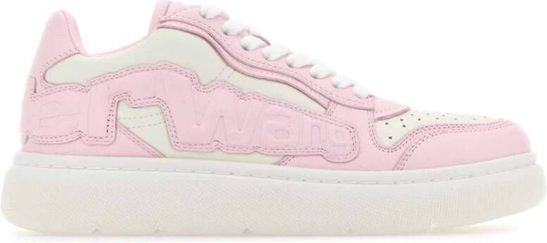 alexander wang Tweekleurige Puff Leren Sneakers Pink Dames