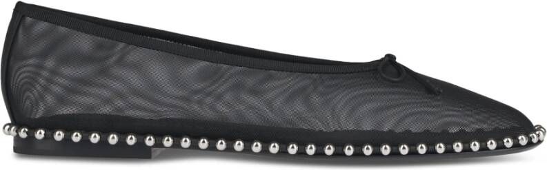 Alexander wang Zwarte Ballchain Platte Schoenen Black Dames