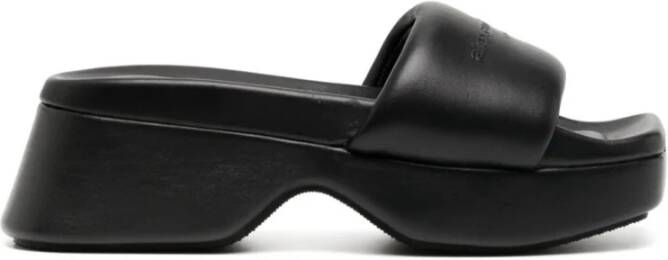 Alexander wang Zwarte Float Slide Black Dames