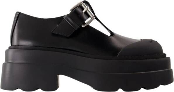 Alexander wang Zwarte Platform Mary Jane Loafers Black Dames