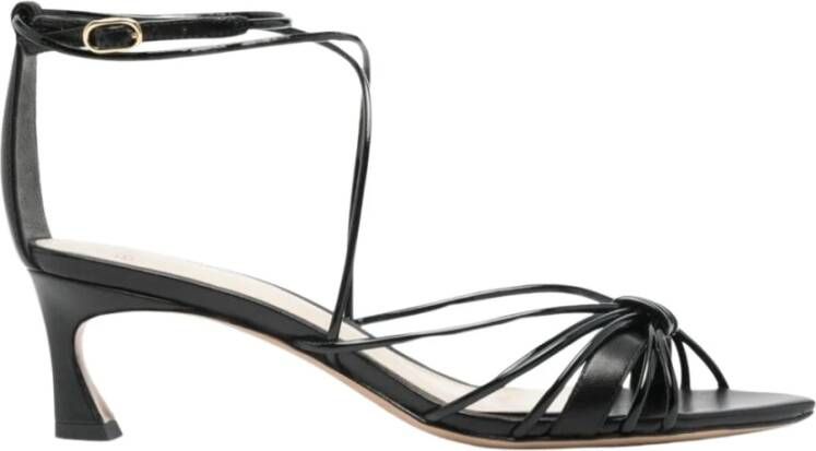 Alexandre Birman Nappa Kiss Leren Sandalen Black Dames