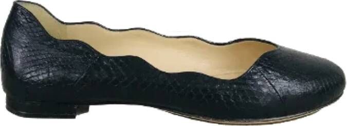 Alexandre Birman Pre-owned Leather flats Black Dames