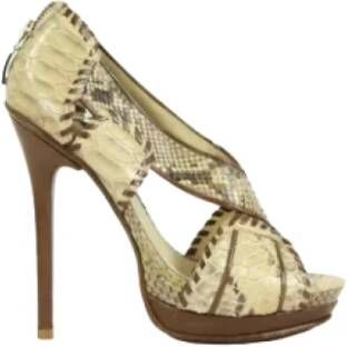 Alexandre Birman Pre-owned Leather sandals Beige Dames