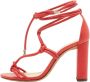 Alexandre Birman Pre-owned Leather sandals Orange Dames - Thumbnail 1